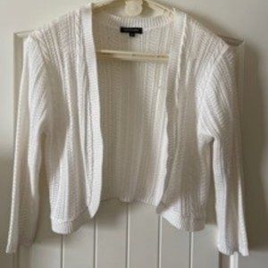 Notations White Sweater Shrug - Small / Medium